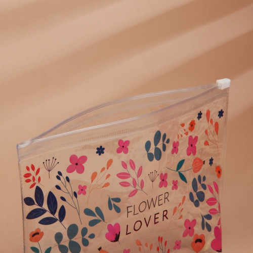 Косметичка из прозрачного PVC 21×2×14 см Flower Lover NAZAMOK