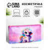 Косметичка-пенал на молнии, с ярким изображением, розовая/разноцветная (производитель не указан)