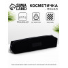 Косметичка-пенал школьная на молнии, длина 19 см, серая (производитель не указан)