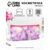 Косметичка-пенал на молнии, средний размер, с ярким принтом, розовая/сиреневая (производитель не указан)