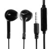 Наушники R-2, проводные, вкладыши, микрофон Jack 3.5 мм, кабель 1 м, чёрные (производитель не указан)