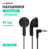 Наушники Luazon VBT 1.0, проводные, вкладыши, кабель 97 см, Jack 3.5 мм, чёрные Luazon Home