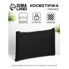 Косметичка-пенал на молнии, плоская, маленькая, однотонная, хаки (производитель не указан)