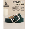 Ремень женский с винтом, 110×2.4 см, пряжка металл, матовая, тёмно-зелёный (производитель не указан)