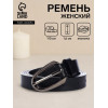 Ремень женский тонкий, 110×1.6 см, пряжка тёмный металл, чёрный (производитель не указан)