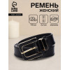 Ремень женский 110×2.3 см, с классической пряжкой в ремня, чёрный (производитель не указан)