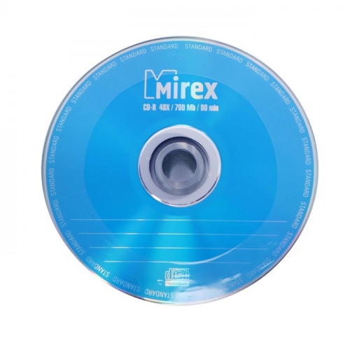 Диск CD-R Mirex Standard 50, 48x, 700 Мб, 1 шт. Mirex