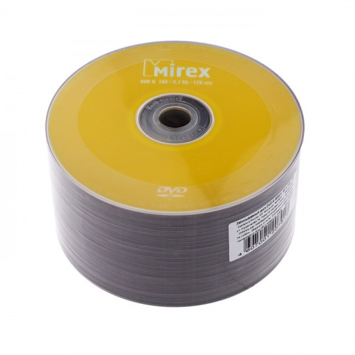 Диск DVD-R Mirex 50, 16х, 4.7 Гб, 1 шт. Mirex