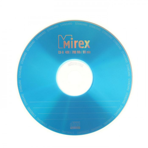 Диск CD-R Mirex Standard, 48x, 700 Мб, конверт, 1 шт. Mirex