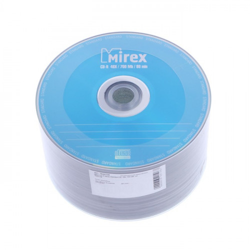Диск CD-R Mirex Standard 50, 48x, 700 Мб, 1 шт. Mirex