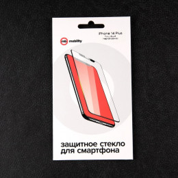 Защитное стекло mObility, для iPhone 14 Plus, полный клей, чёрное