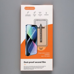 Защитное стекло для iPhone 14 Pro, рамка для установки, полный клей, 9H, 0.33 мм