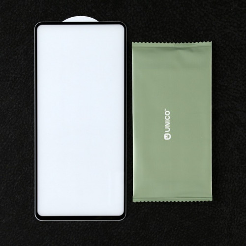 Защитное стекло Krutoff для Samsung A72, полный клей, чёрное Krutoff