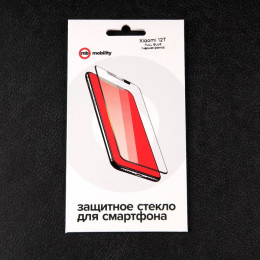 Защитное стекло mObility, для Xiaomi 12T, полный клей, черное