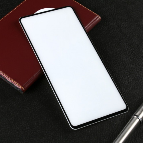 Защитное стекло Krutoff для Samsung A72, полный клей, чёрное Krutoff