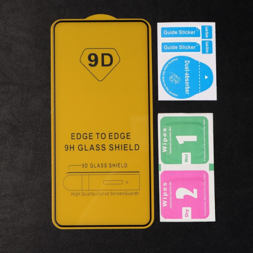 Защитное стекло 9D LuazON для Xiaomi Mi 9t/9t Pro, полный клей, 0.33 мм, 9Н, чёрное Luazon Home