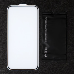 Защитное стекло для iPhone 15 Pro Max, 9H, 0.33 мм, чёрное