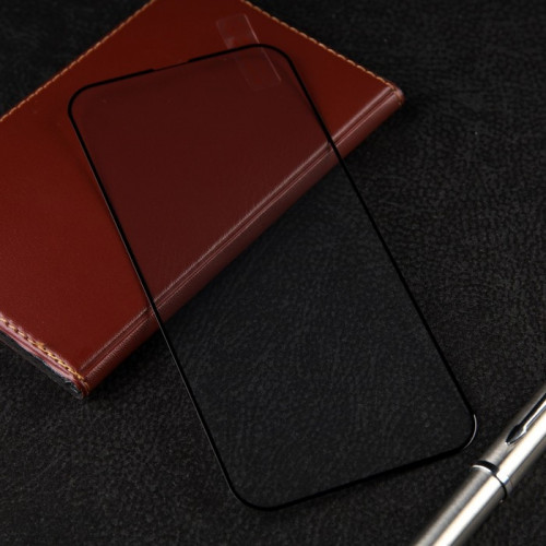 Защитное стекло mObility, для iPhone 14 Plus, полный клей, чёрное Red Line