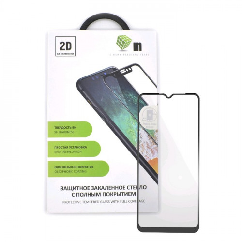 Защитное стекло Innovation 2D, для Samsung A31, полный клей, чёрное Innovation