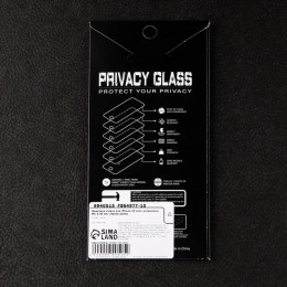 Защитное стекло для iPhone 13 mini, антишпион, 9H, 0.33 мм, чёрное