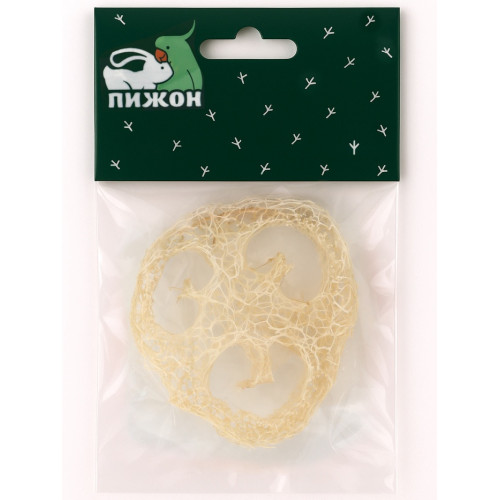 Игрушка-погрызушка из люффы 4-5 см, натуральная Пижон