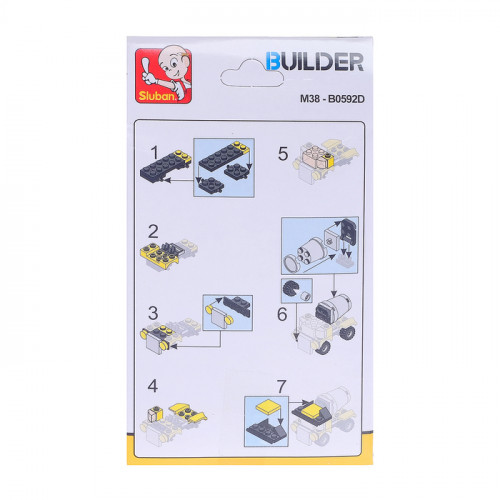 Конструктор «Строительная техника», 4 вида, МИКС Sluban