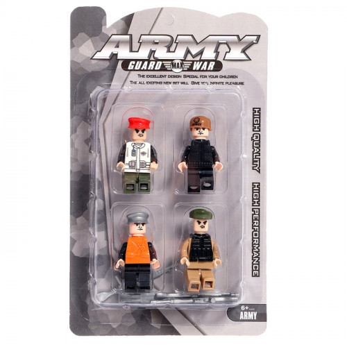 Фигурки для конструктора «Армия», 4 фигурки KEYIXING