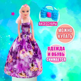 Кукла-модель «Лида» в платье, МИКС