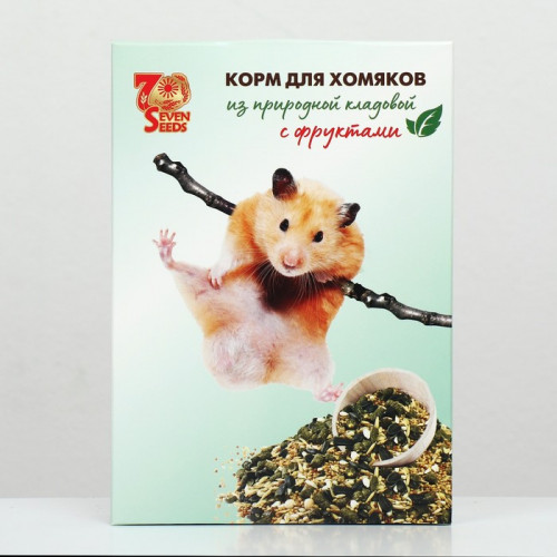 Корм Seven Seeds для хомяков, с фруктами, 500 г Seven Seeds