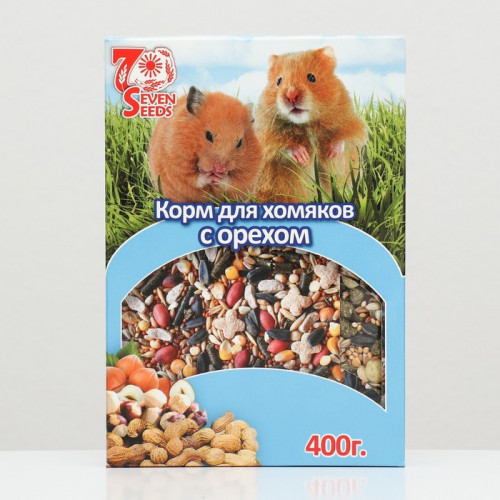 Корм SEVEN SEEDS SPECIAL для хомяков, с орехом, 400 г Seven Seeds