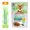 Влажный корм Perfect Fit иммунитет для кошек, индейка, спирулина, пауч, 75 г Perfect Fit