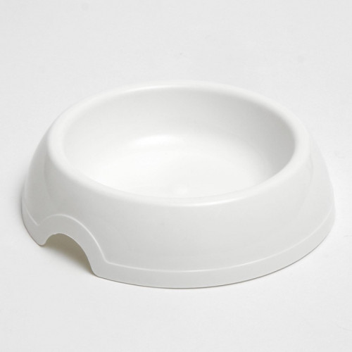 Миска для кошек и собак 14.5×3 см, 0.2 л, белая Пижон