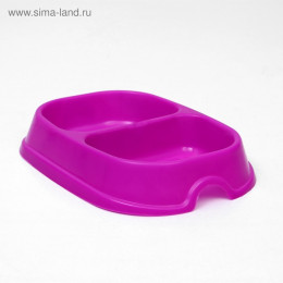 Миска 2×200 мл, пурпурная