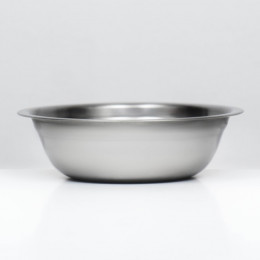 Миска металлическая эконом, 0.5 л, 17×5 см