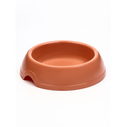 Миска для кошек и собак 200 мл, 14.5×3 см, кирпичная