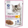 Влажный корм Perfect Fit для котят, курица, пауч,  75 г Perfect Fit