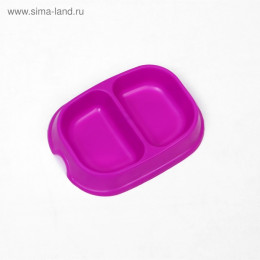 Миска 2×200 мл, пурпурная