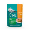 Влажный корм Purina One для домашних кошек, курица/морковь, 75 г Purina ONE
