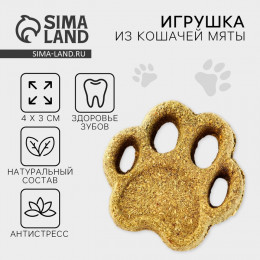 Игрушка для кошек «Лапа» из кошачьей мяты, 5.5 х 1.5 см