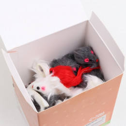 Игрушка для кошек «Мышь малая», 5 см, фасовка 60 шт., микс цветов
