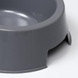 Миска пластиковая 17×17×5 см, 400 мл, серая
