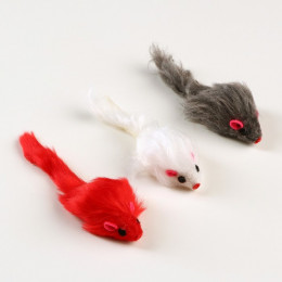 Игрушка для кошек «Мышь малая», 5 см, фасовка 60 шт., микс цветов