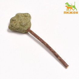 Игрушка для кошек из кошачьей мяты «Лапа» на палочке из мататаби, 13 см