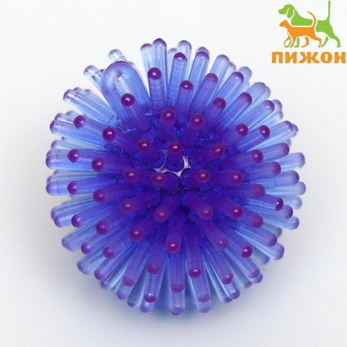 Шарик для кошек игольчатый, мягкий, 3.5 см, синий Пижон
