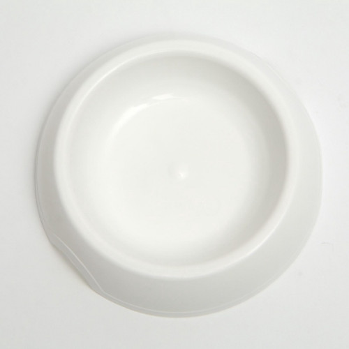 Миска для кошек и собак 14.5×3 см, 0.2 л, белая Пижон