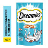 Лакомство Dreamies для кошек, лосось, 60 г Dreamies