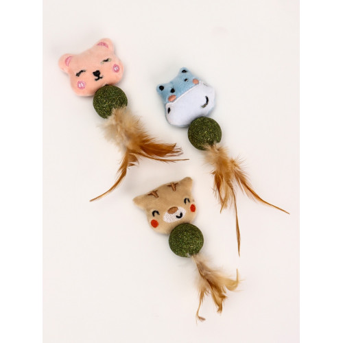 Игрушка с кошачьей мятой «Животные», 18 см, Микс видов Пижон
