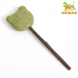 Игрушка для кошек из кошачьей мяты «Киса» на палочке из мататаби, 13 см