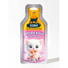 Морской коктейль лакомство для кошек TitBit 15 г