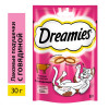 Лакомство Dreamies для кошек, говядина, 30 г Dreamies